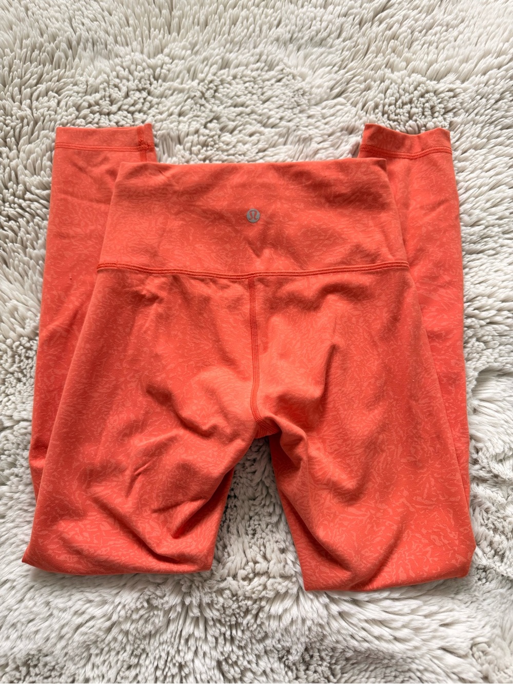 lululemon athletica, Wunder Train 25” Orange High-Rise Leggings